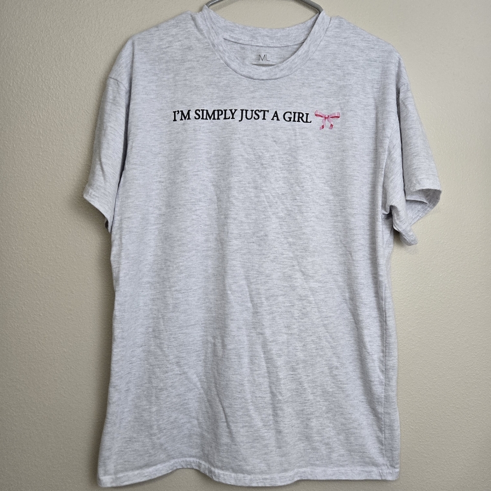 Gray Isaac Morris Im Simply Just A Girl Tee